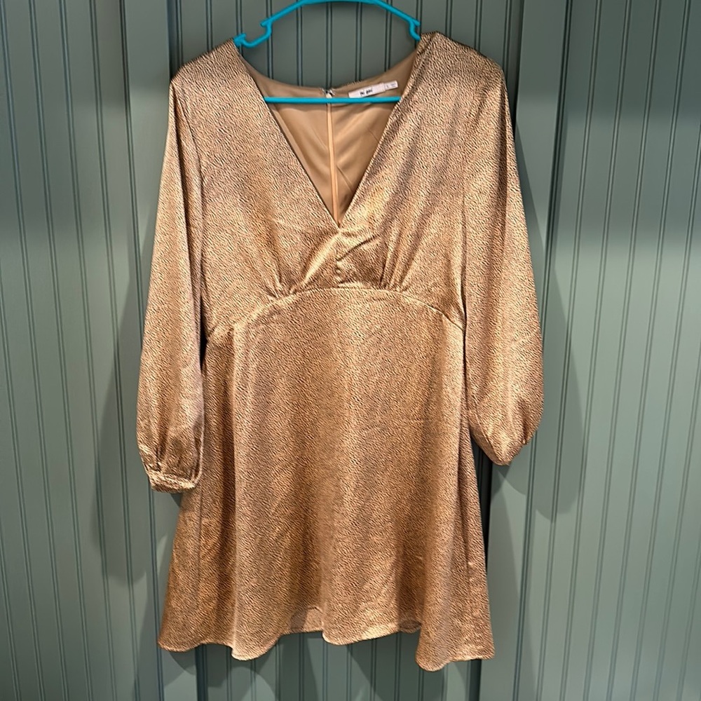 Francescas gold animal print dress!